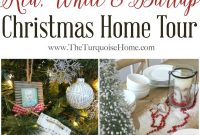 Red, White and Burlap Christmas Home Tour: Holiday Memories