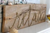 How to Make a Weathered Rope Sign for Rustic Wall Decor
