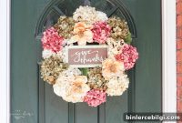 How to Make a Fall Hydrangea Wreath with Faux Stems