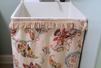 How to Make a Utility Sink Skirt for Your Laundry Room