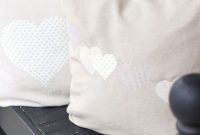 DIY Heart Pillow Cover with Fabric Applique for Silhouette Cameo