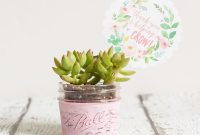 DIY Planter Ideas for Teacher Gifts with Free Printable Tag