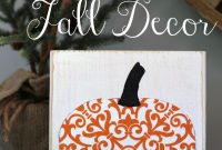 DIY Scrappy Pumpkin Decor for Fall