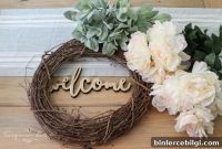 How to Make a Lamb’s Ear and Peony Wreath