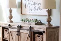 How to Build a Farmhouse Media Console Table