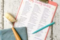 Free Printable Spring Cleaning Checklist for Home