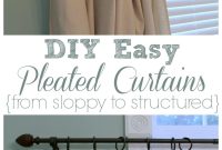 DIY Pleated Curtains: Turn Sloppy Panels into Structured Drapes