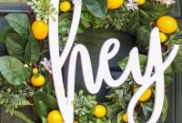 How to Make a Summer Lemon Wreath for Your Door
