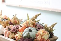 Rustic Fall Dough Bowl Centerpiece Ideas