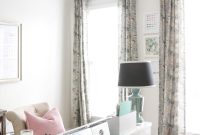 How to Style Floral Curtains for Your Office