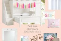 White and Blush Girls’ Bedroom Mood Board and Decor Ideas