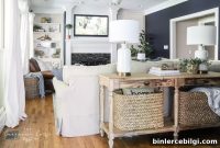 Cozy Navy Blue Living Room Reveal and Decor Ideas