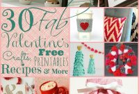 30 Valentine’s Day Crafts, Recipes and Free Printables
