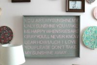 DIY You Are My Sunshine Wall Art for Nursery