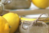Lemon Sugar Scrub Recipe with Free Printable Labels