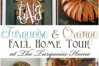 Turquoise and Orange Fall Home Tour: Seasonal Decor Ideas