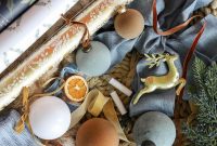 Gold, Blue and Brown Christmas Tree Ornaments