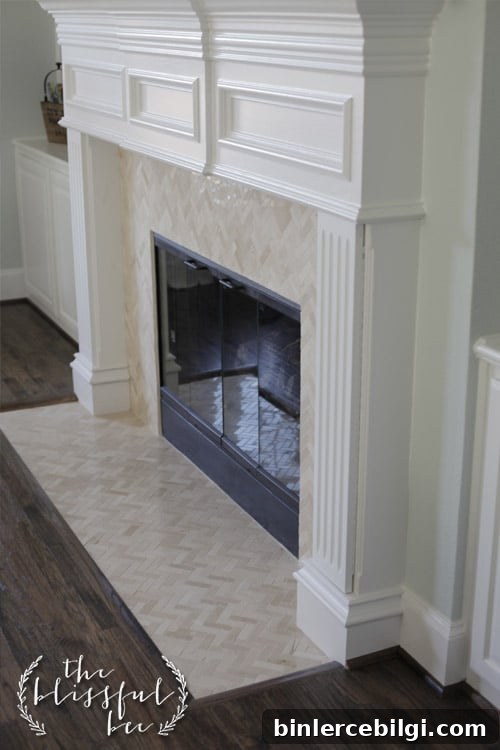 A Fireplace Tile Makeover