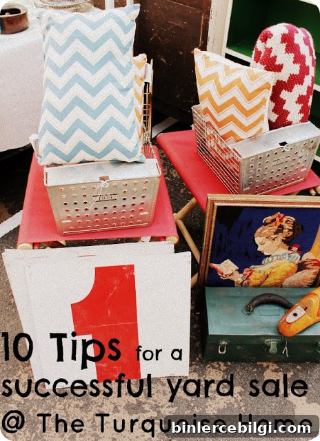 Yard sale setup