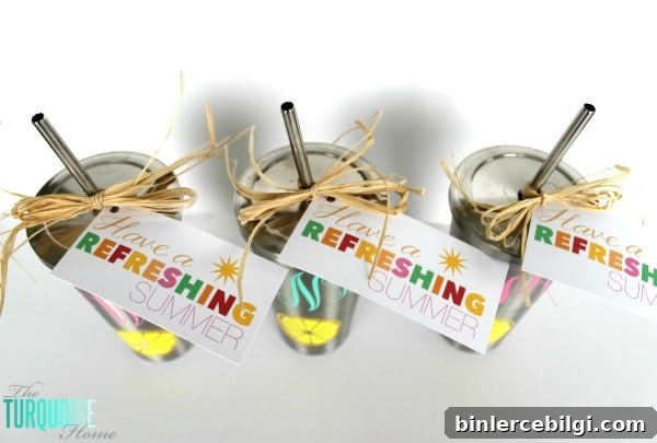 Great Summer Gift Idea!! Have a Refreshing Summer (monogramed cup gift idea) - perfect for teachers or anyone else who needs a great cup this summer! :) | All the details at TheTurquoiseHome.com