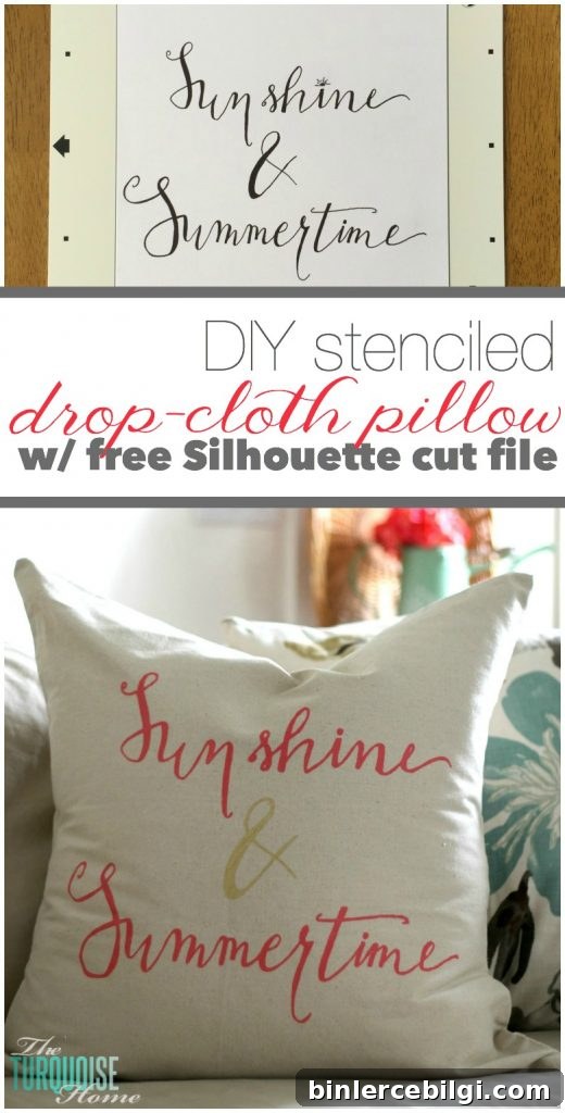 Come see the easiest most inexpensive way to redecorate your house! Free Silhouette Cut File via TheTurquoiseHome.com
