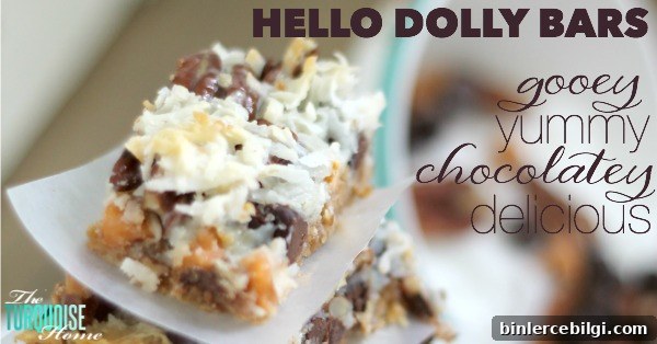This quick and easy dessert is the traditional and yummy Hello Dolly Bar.