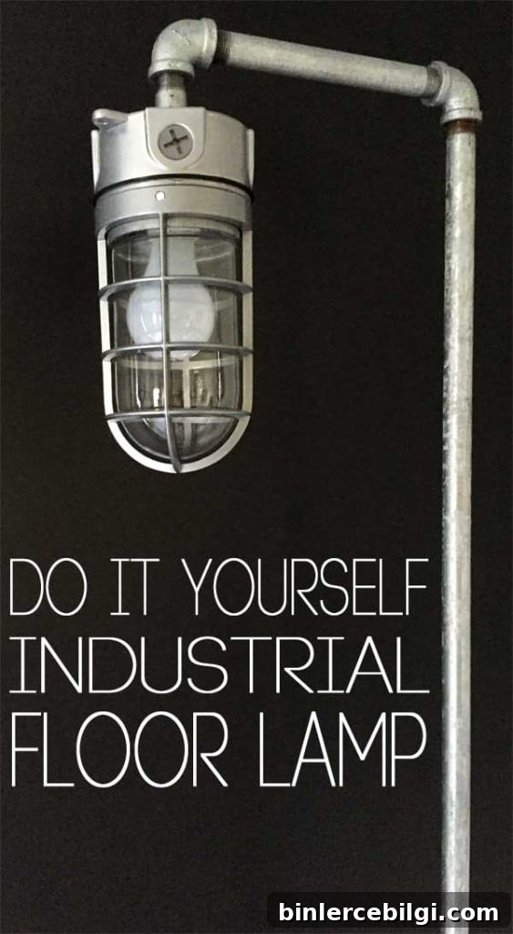 DIY Industrial Floor Lamp