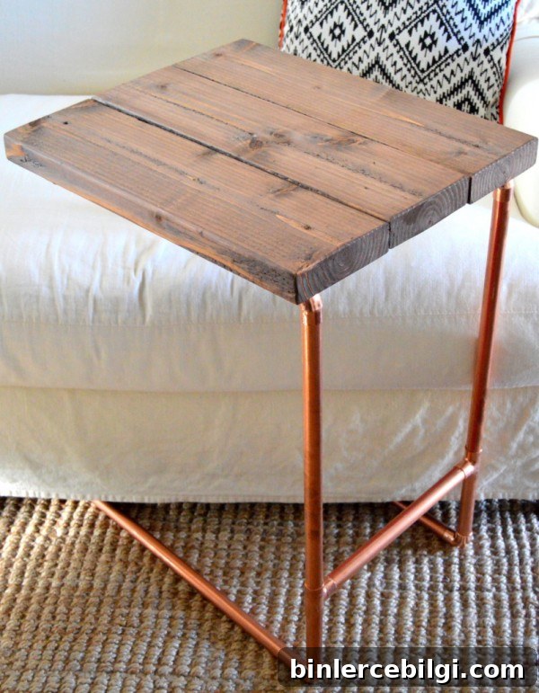 Metal Pipe Laptop Table