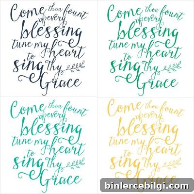 The hymn "Come Thou Fount" reminds us where our blessings come from. Such a season to be grateful and thankful for all we have! | Free Printable Available at TheTurquoiseHome.com
