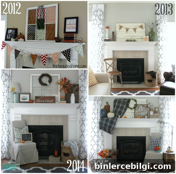 Side-by-side comparison of past fall mantels