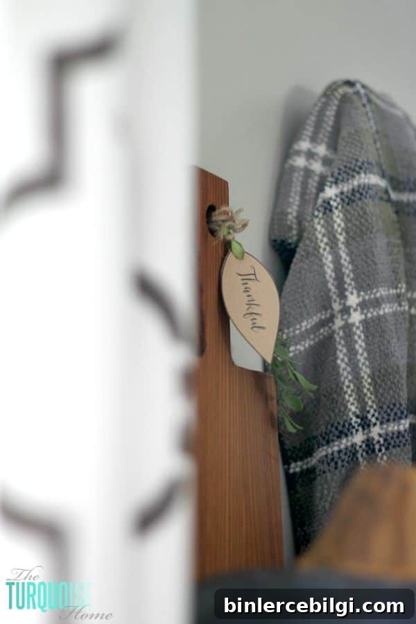 Cozy fall mantel details