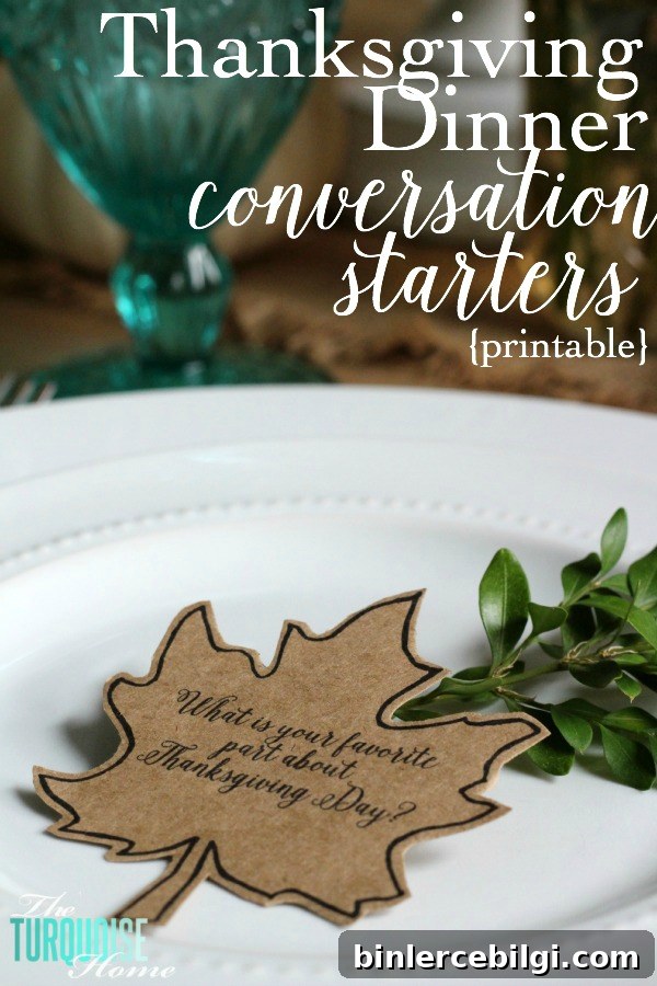 What a fabulous way to create meaningful conversations around the Thanksgiving table! We'll be starting this tradition this year!!