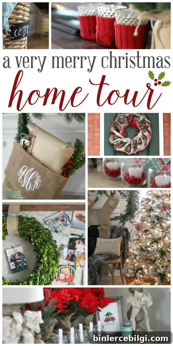 A Traditional Christmas Home Tour at TheTurquoiseHome.com