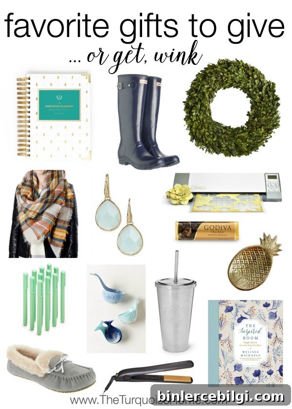 My Favorite Gift Ideas to Give (and Hope to Receive) 2 Looking for a gift for your sister or your best friend? Look no further. These would all be welcome presents under the tree! | Favorite Gifts to Give (and Get!) at TheTurquoiseHome.com
