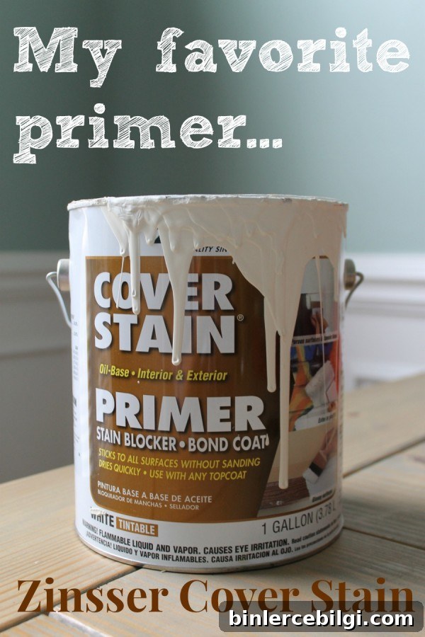 Favorite Primer: Zinsser Cover Stain