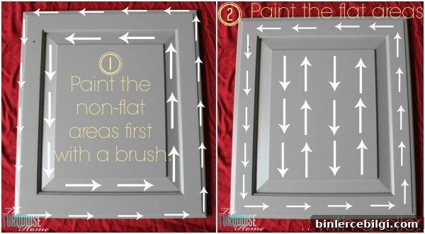 How to Paint Your Kitchen Cabinets with a roller and a brush