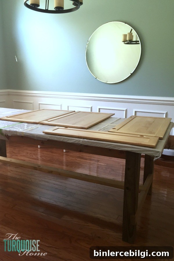 Prepping to Paint Kitchen Cabinets takes a while, but it's all worth it in the end!!