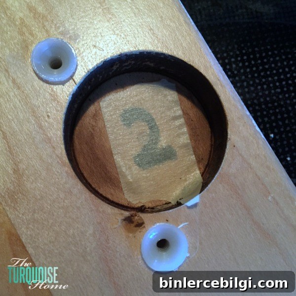 When painting your cabinets, you'll want to number each of them in a way that won't get paint over it.