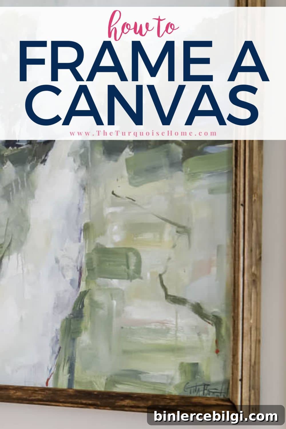 how to frame a canvas tutorial.