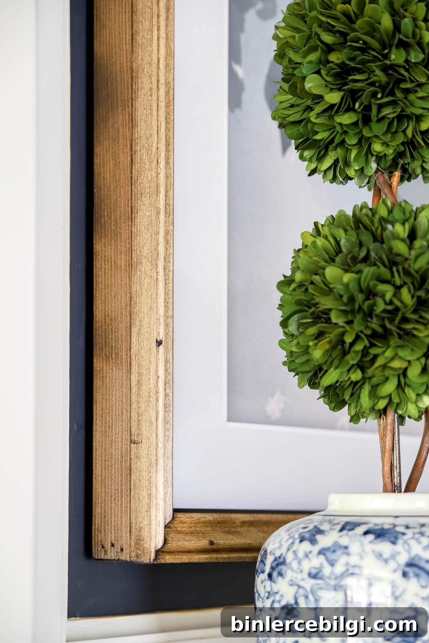 DIY wood frame with mitered corners