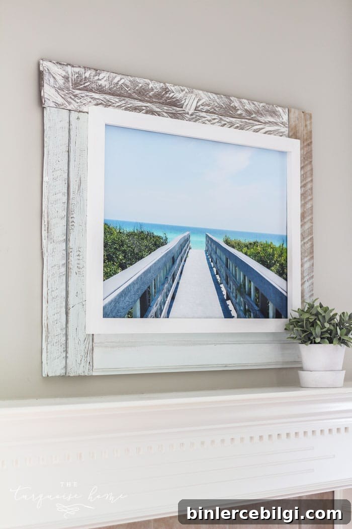 DIY Framed Canvas Wall Art