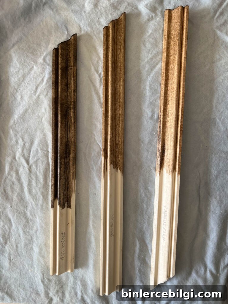 Favorite Stain Colors: Early American, Dark Walnut, and Provincial