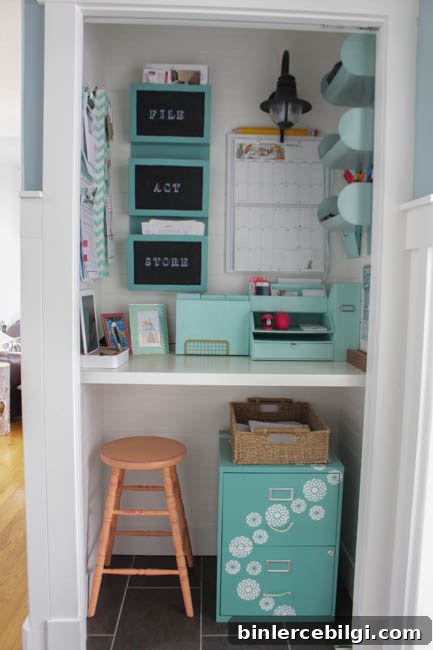 10 Family Command Center Ideas to Organize Your Home 11 Closet Command Central Station