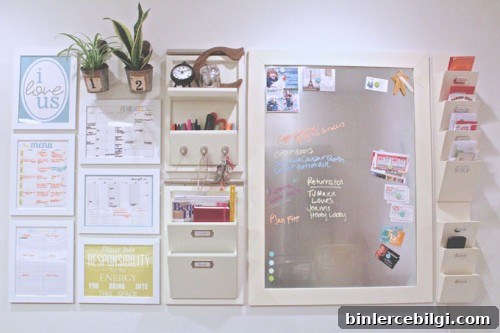 10 Family Command Center Ideas to Organize Your Home 13 Command Center with Printables