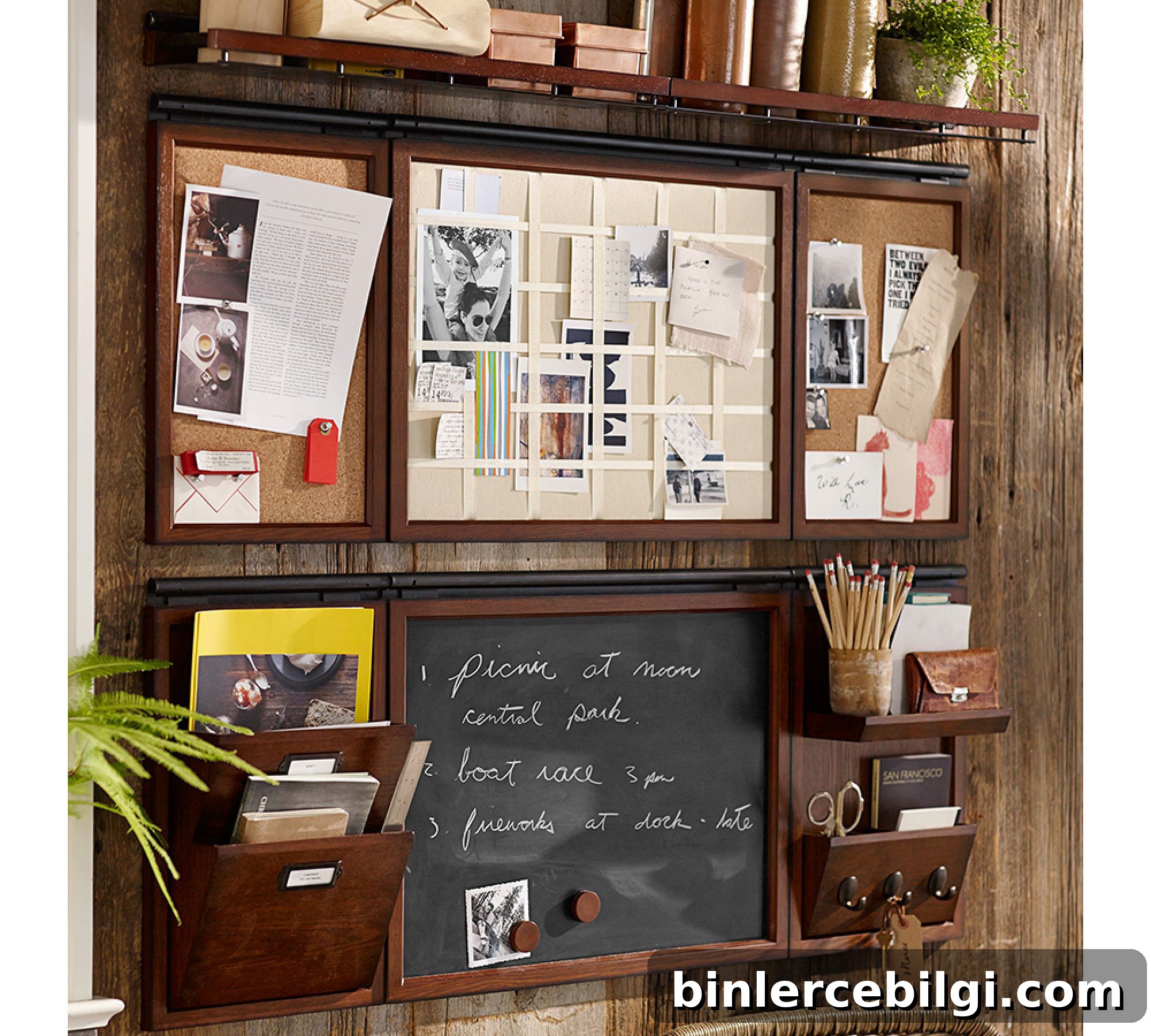 10 Family Command Center Ideas to Organize Your Home 4 Daily System Home Office Set from Pottery Barn