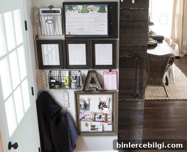 10 Family Command Center Ideas to Organize Your Home 6 Gallery Wall Command Center