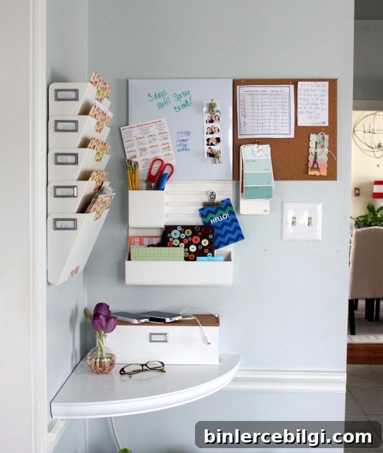 10 Family Command Center Ideas to Organize Your Home 7 Corner Family Command Center