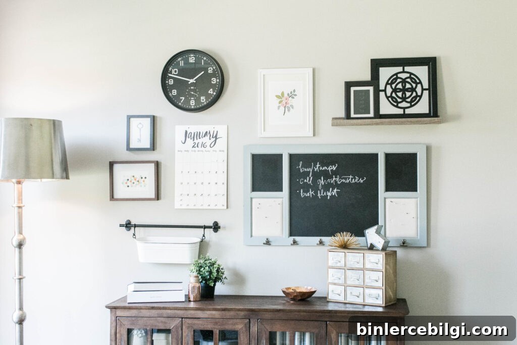 10 Family Command Center Ideas to Organize Your Home 8 small chalkboard command center