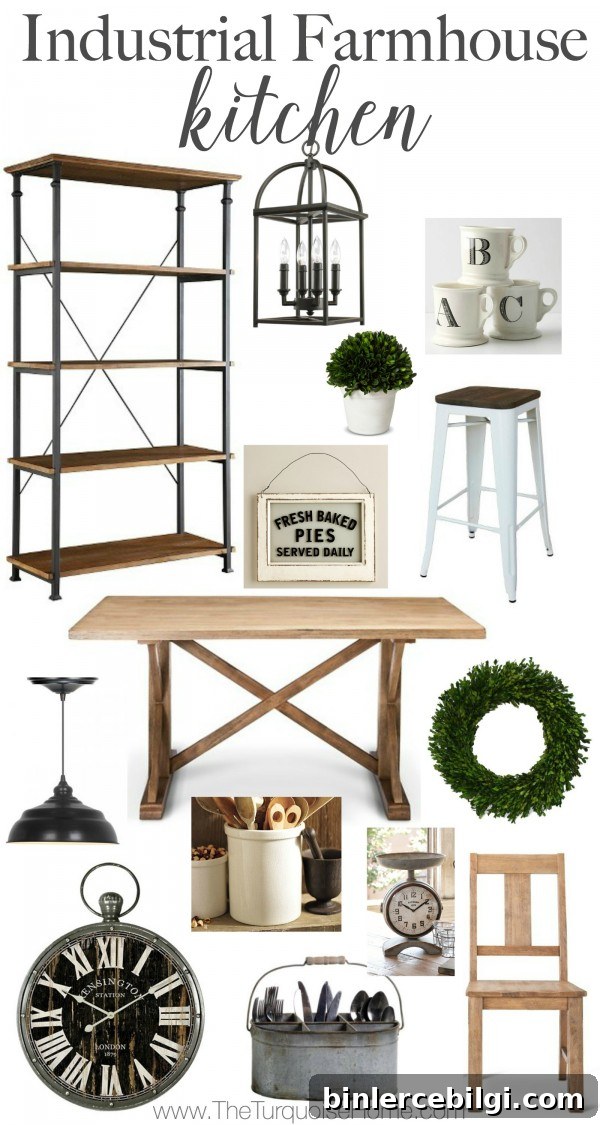 Get the look! An Industrial Farmhouse Kitchen.