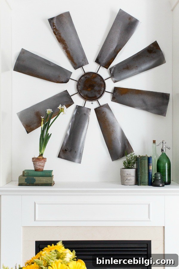DIY faux windmill